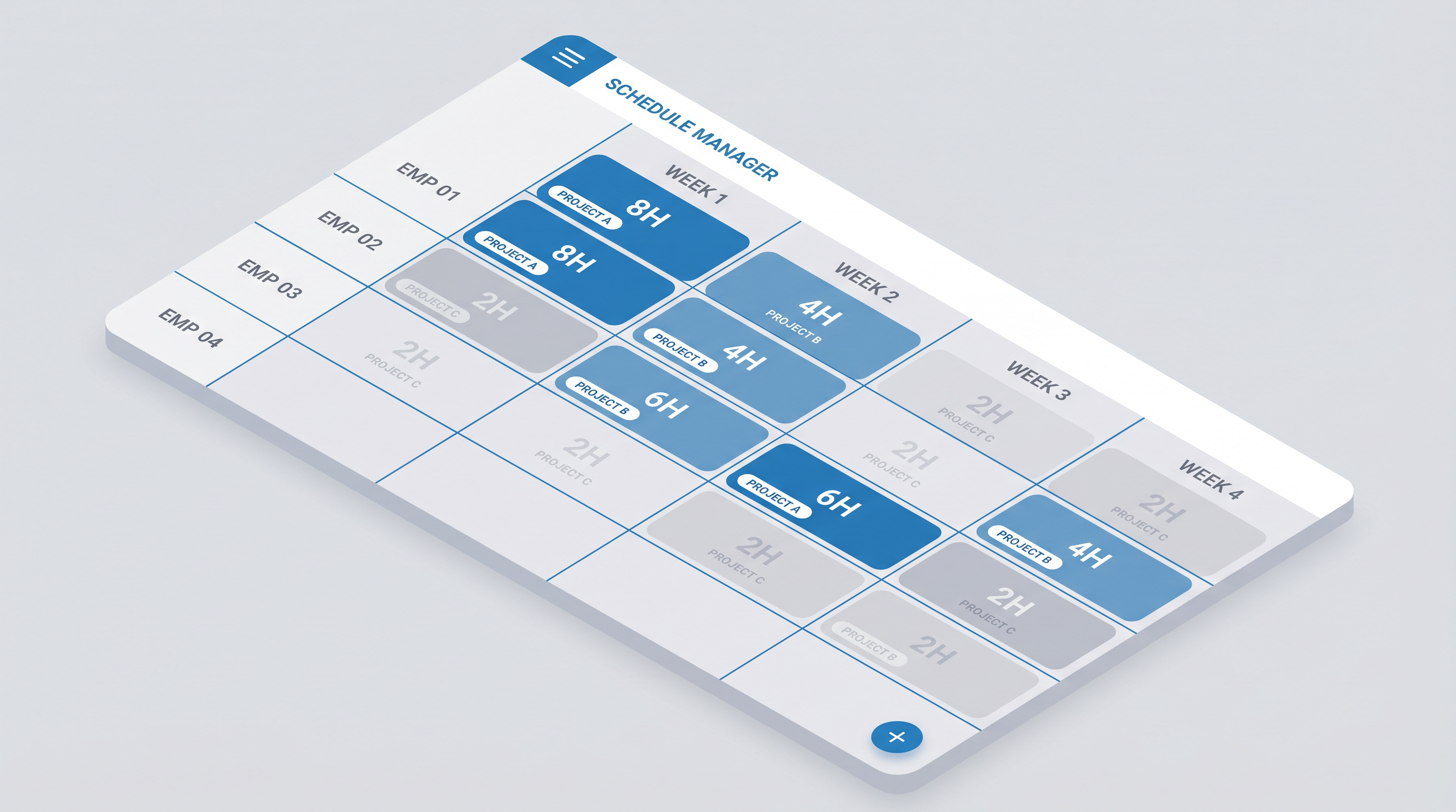 Schedule Manager interface